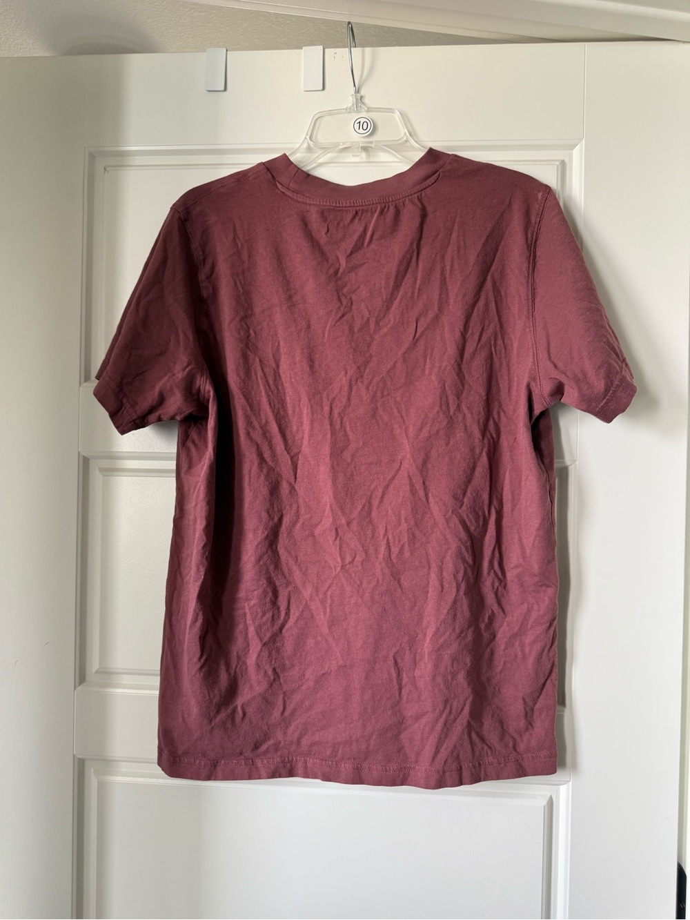 New Balance Men’s Burgundy Cream Sports Essential Run Slogan Short Sleeve Tee - Picture 15 of 15